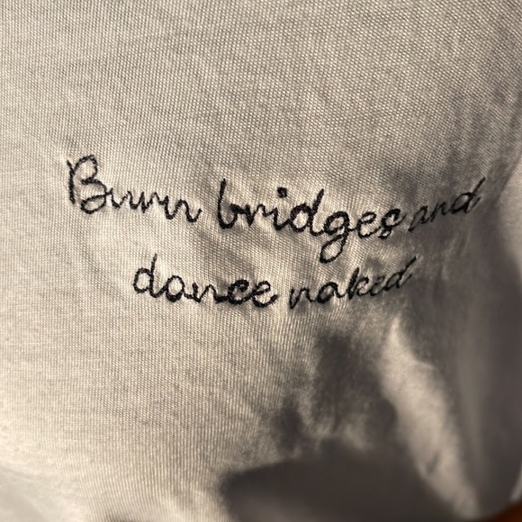 Atticus scoop neck crop top tee. Size L - Picture 2 of 3